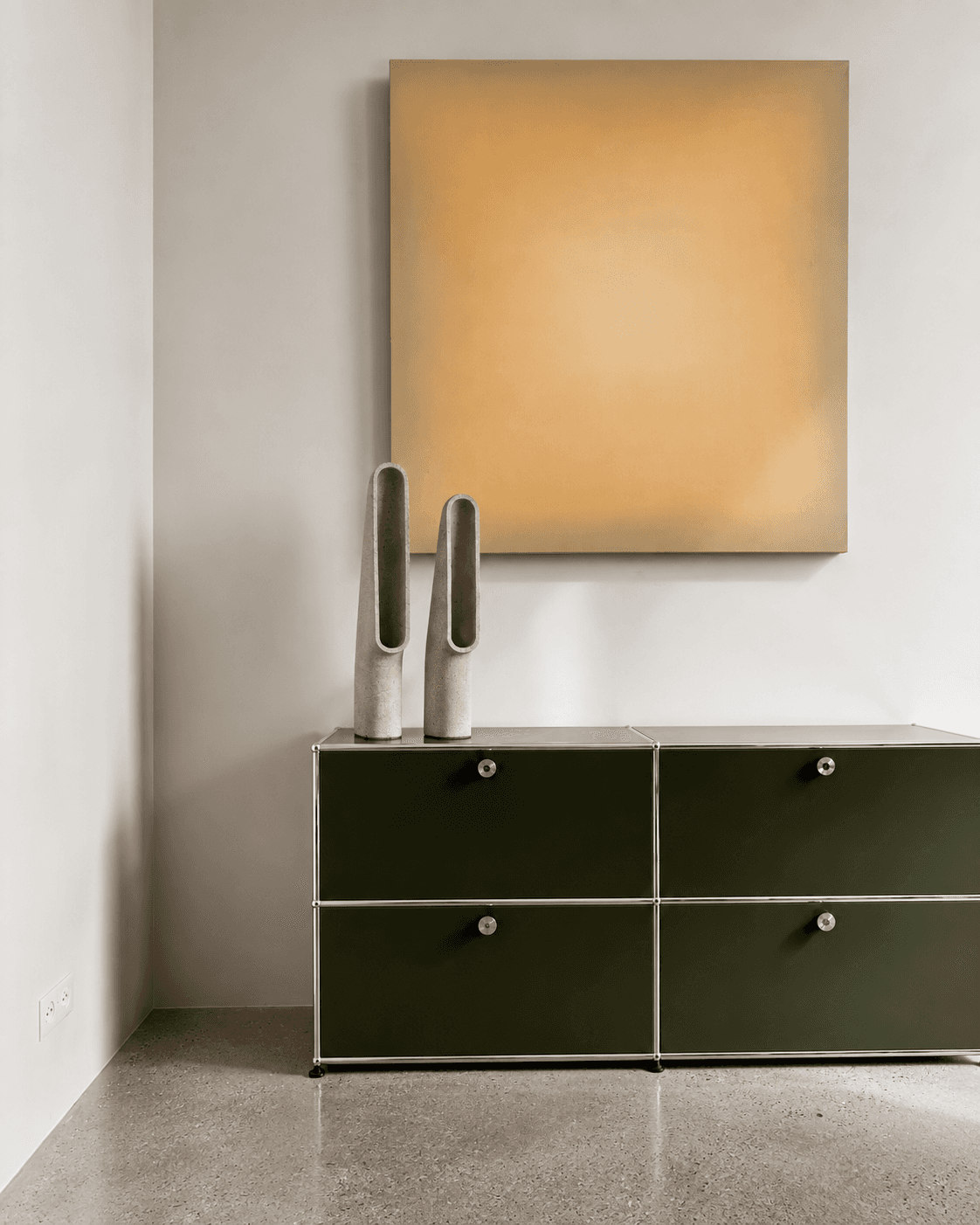 MODUHAUS modular cabinet collection in navy, black, white and olive