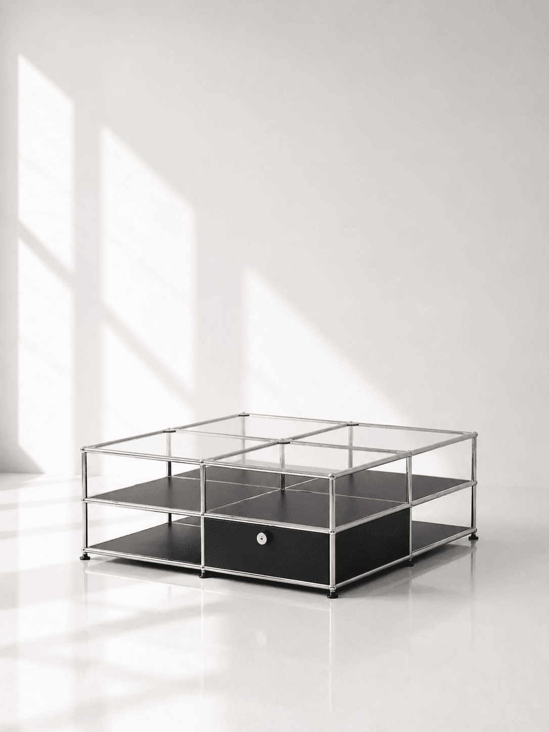 The Centrepiece — Coffee table · Large square table · Two-tier storage
